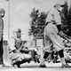 Batter steps in while wearing a mask during the 1918 Spanish flu pandemic.